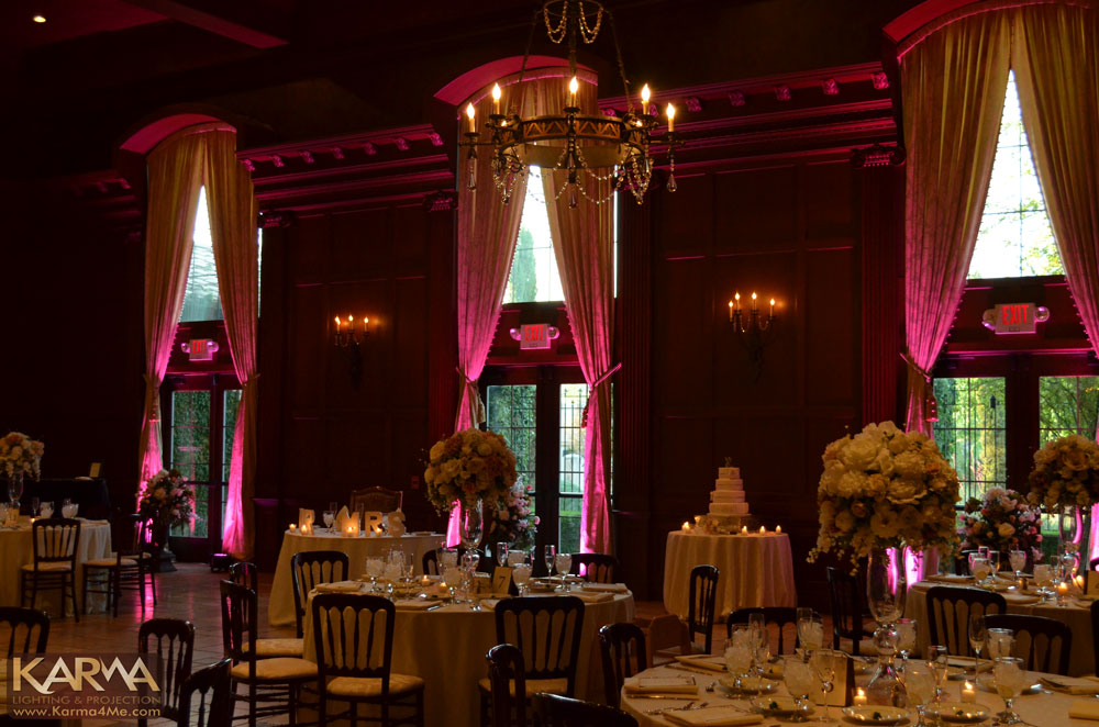 Villa Siena Gilbert Pink Wedding Lighting 4-13-13