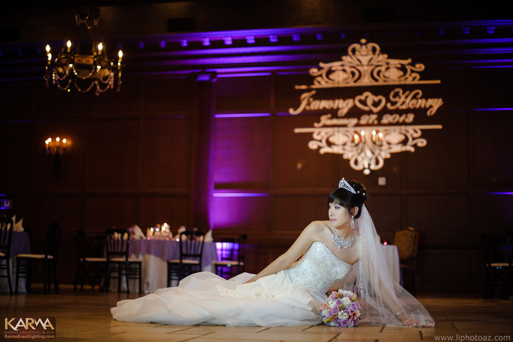 Villa-Siena-Wedding-Purple-Uplighting-Monogram-Gobo-Gilbert-Karma-Event-Lighting-012713-1