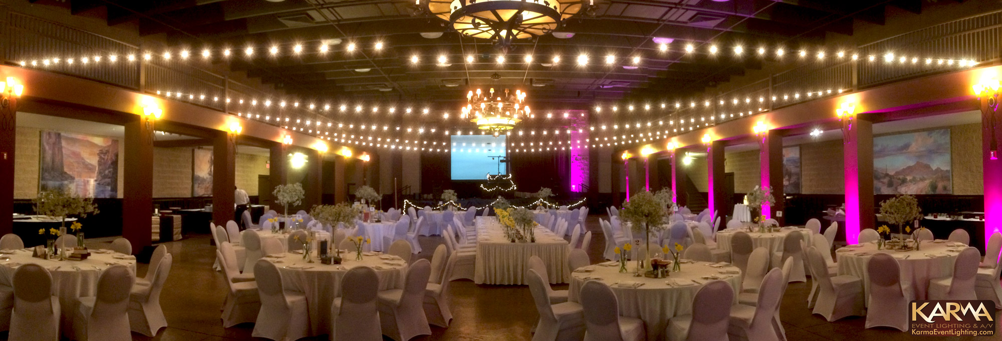 Carefree Resort Opera House Wedding Before After Bistro String